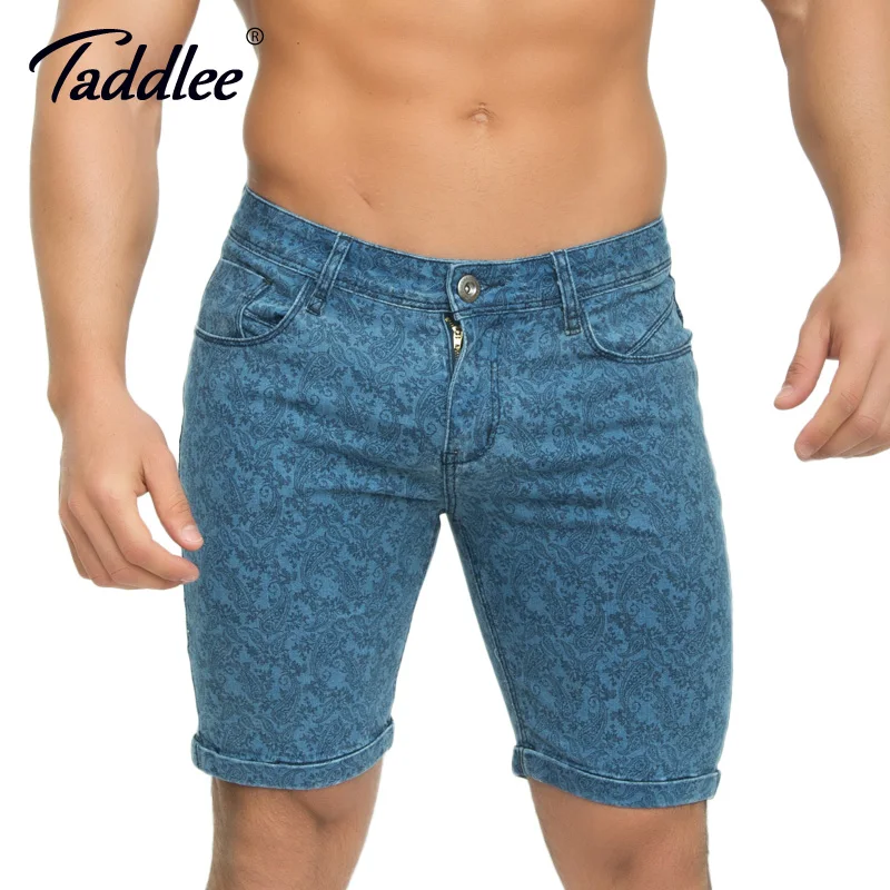 Taddlee Brand Fashion Men Shorts Casual Knee Length Short Bottoms Jeans