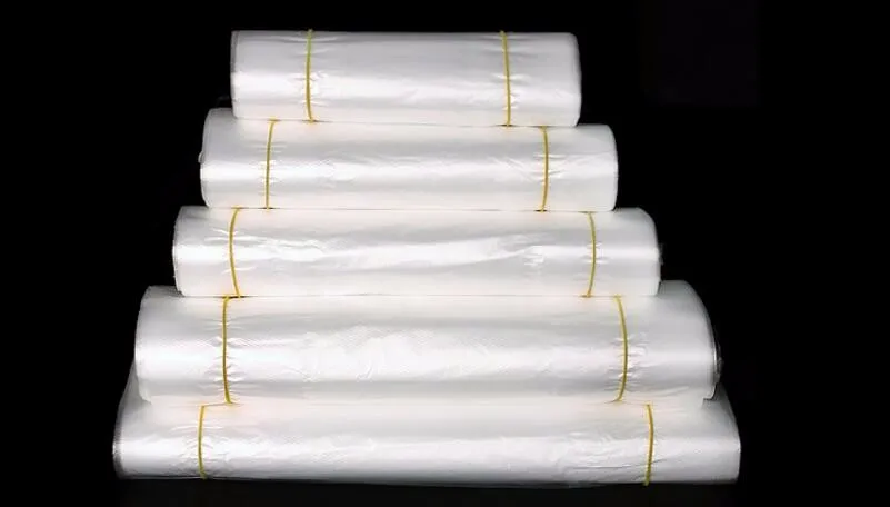 100 шт. пакеты для покупок из перерабатываемого белого пластика|bags with|bags with handlesbag bag