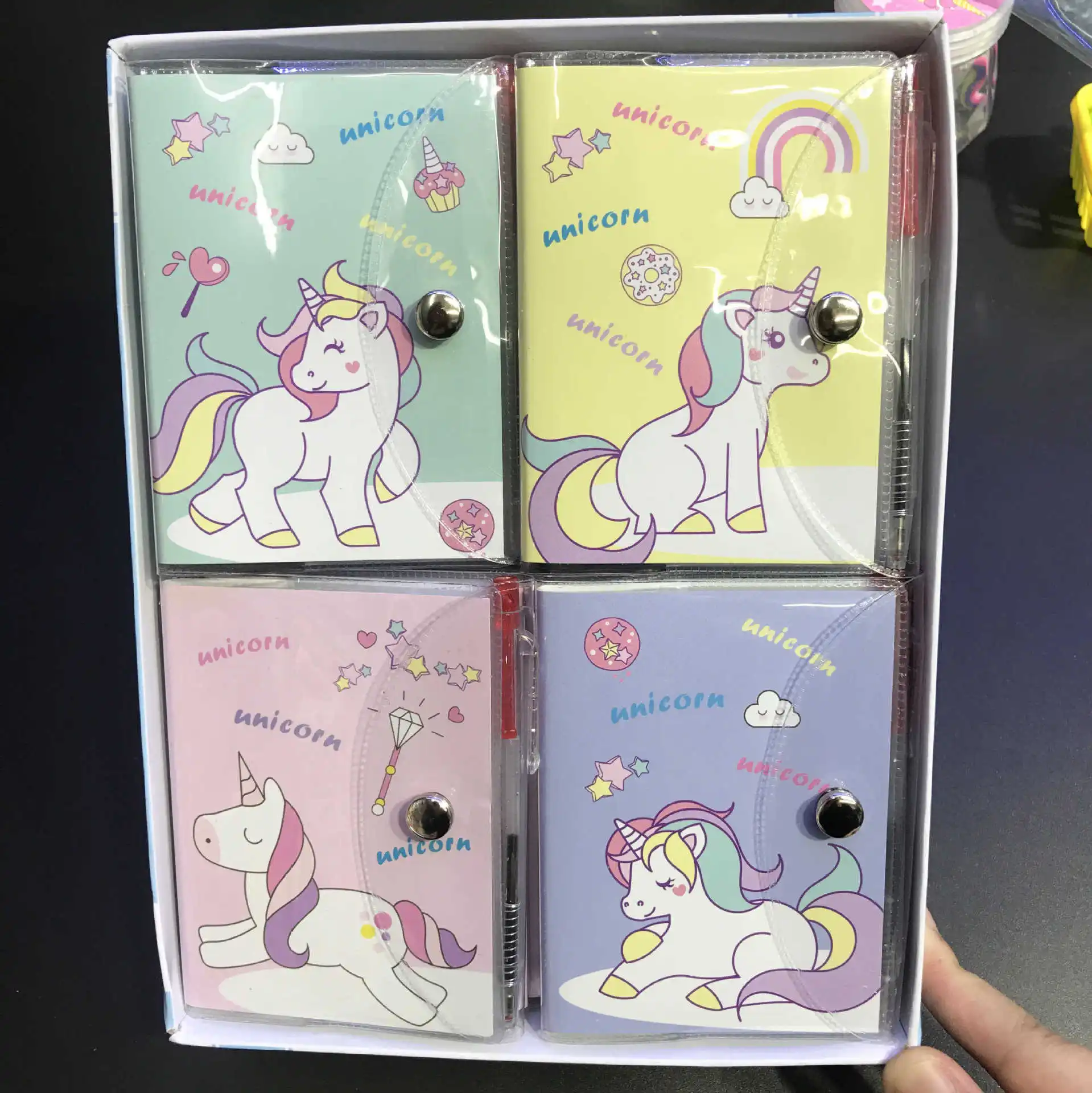 

1PC Cute Unicorn Memo Pad Cartoon Notepads With Pen For Kids Girls Gift Writing Sticky Notes Office Stationery School Supplies