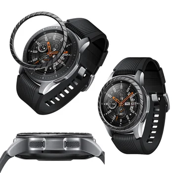 

Bezel Ring Adhesive Cover Anti Scratch Stainless Steel for Samsung Galaxy Watch 46MM/Gear S3 DJA99
