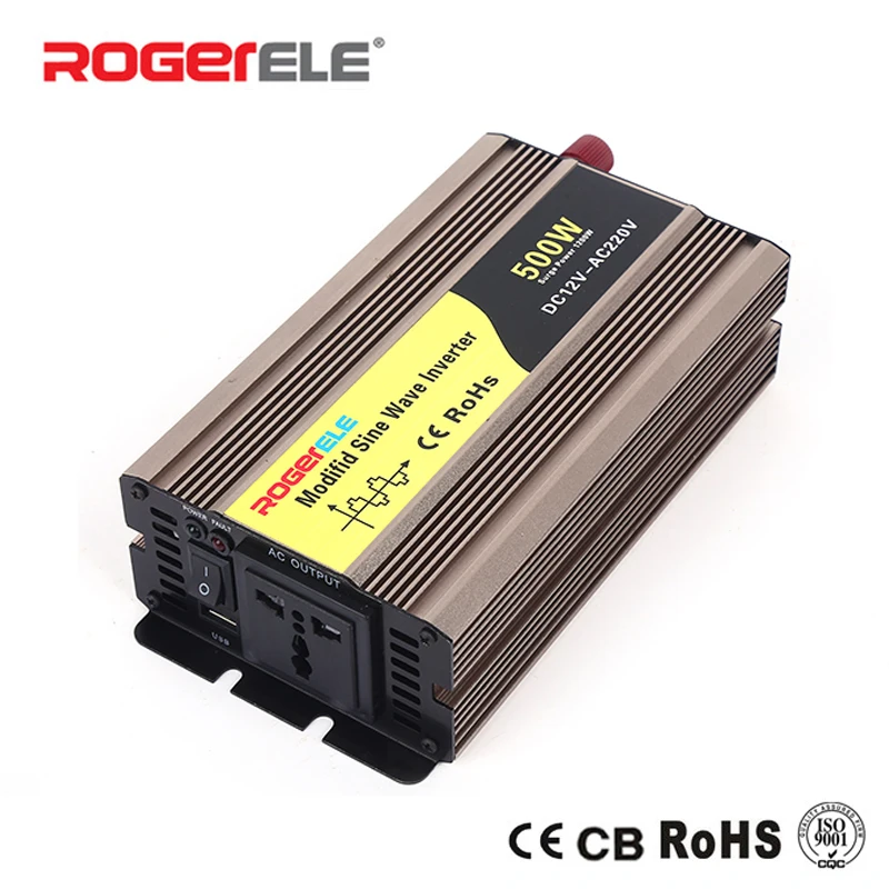 

500W 12VDC/24VDC to 110VAC/220VAC Modified Sine Wave Inverter For Home Application With Solar System