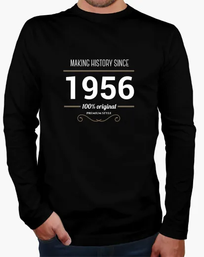 2016 зима Ограниченным тис рубашка homme историю с 1956 белый Короткие Уличная мужчины