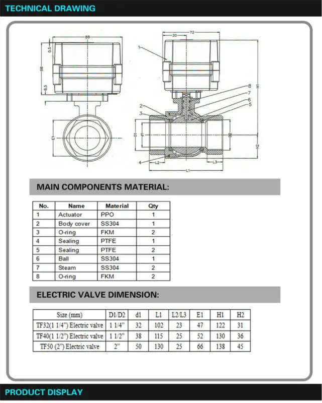 Drawing- A100-2 way SS304-A