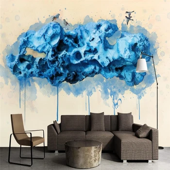 

beibehang Art Green Kistler Artistic Abstract Wallpaper 3D Decoration TV Sofa Background Wall wall papers home decor Mural photo