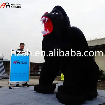 

Giant Inflatable Black Gorilla Cartoon for Advertising Decoration