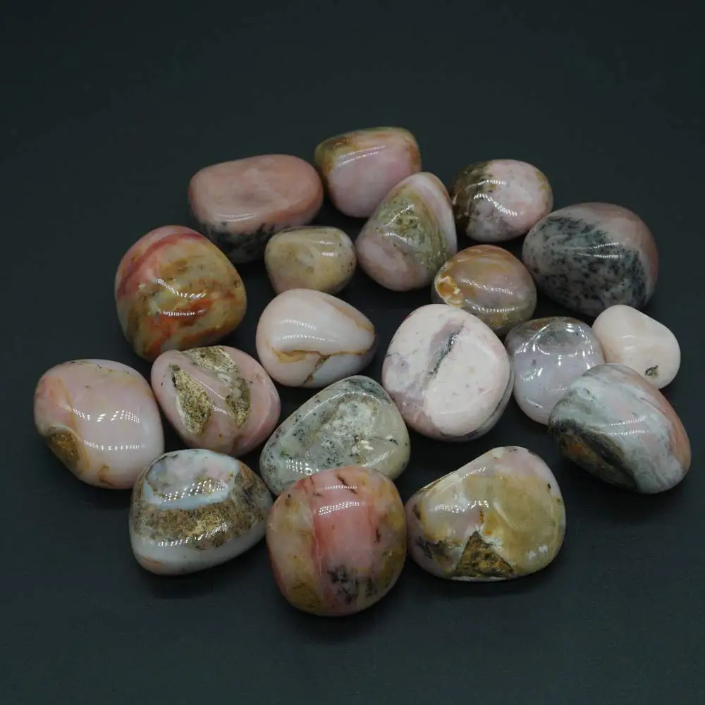 

Bulk Tumbled Chalcedony Pink Opal Stones Natural Polished Gemstone Supplies for Wicca, Reiki, and Energy Crystal Healing