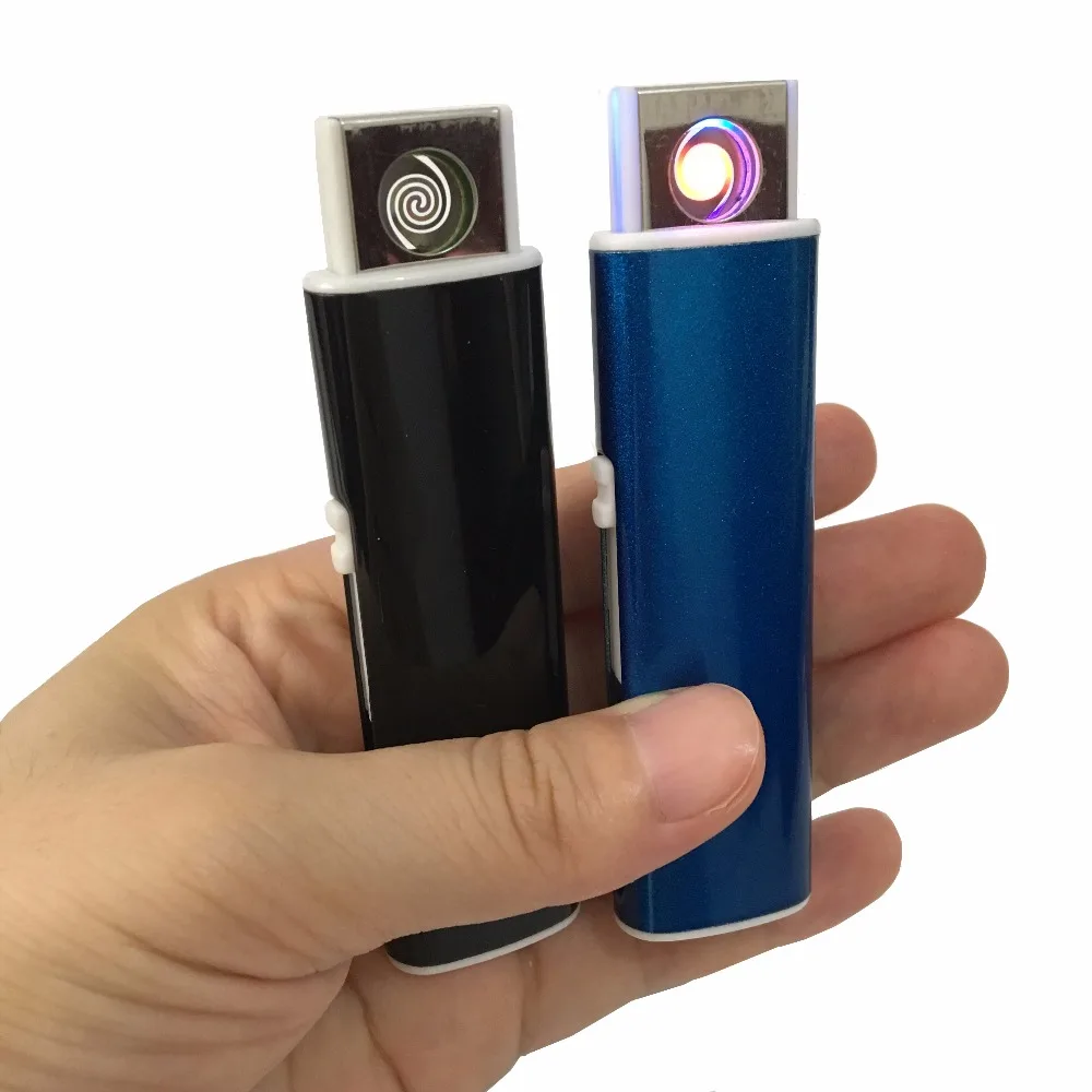 Электронная USB зажигалка перезаряжаемая для мужчин без газа ветрозащитная