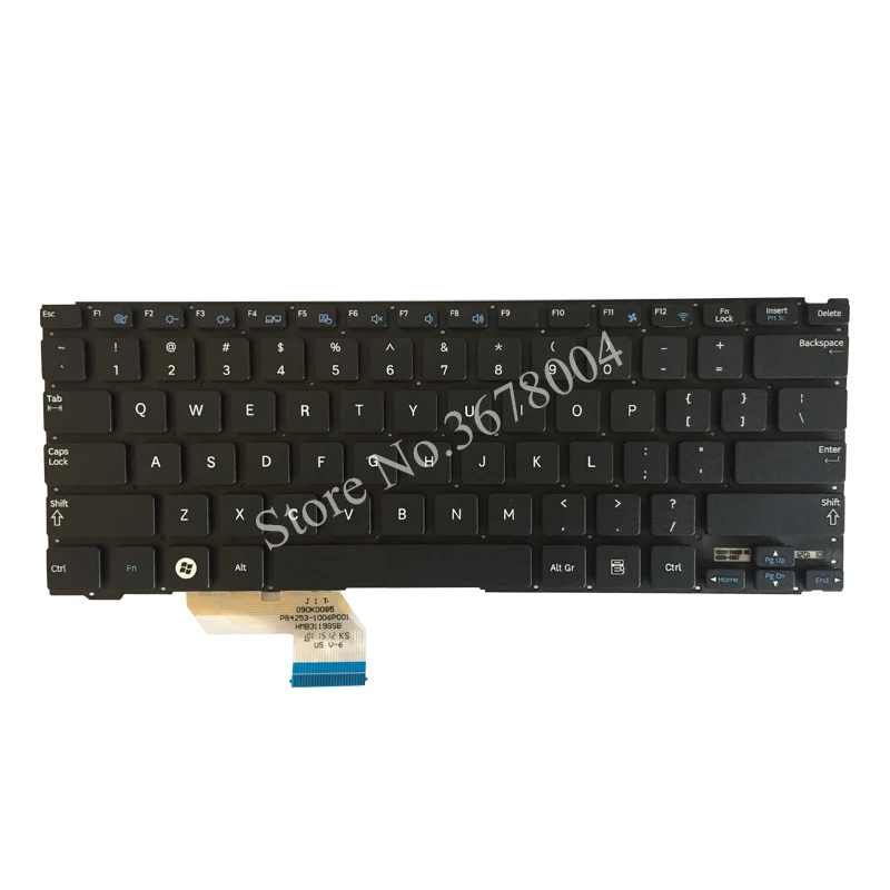 Teclado us para Laptop sem Moldura Novo Teclado Americano para Samsung Traje 350u2b 350u Traje Fn350u2a - Imagem 5