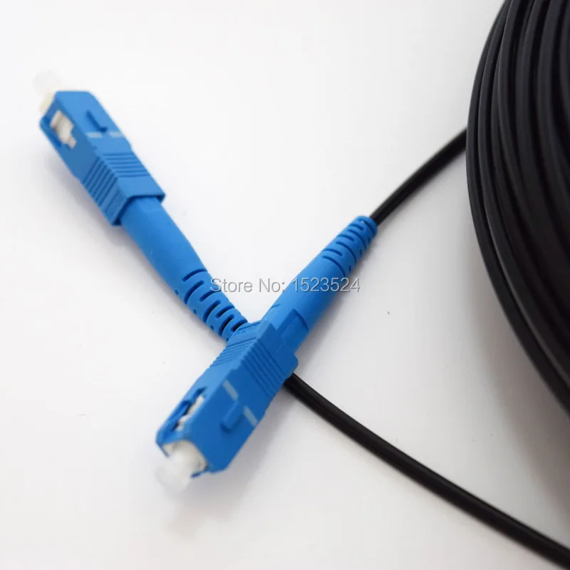 FTTH оптоволоконный кабель переходник SC на SM 200 метров|patch cord sc|fiber opticsc sc |