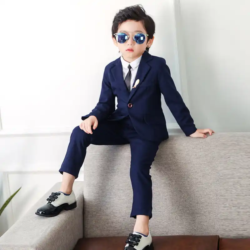 2019 Wedding Boy Costume Blazer Pants Shirt 3pcs Dress Suit For