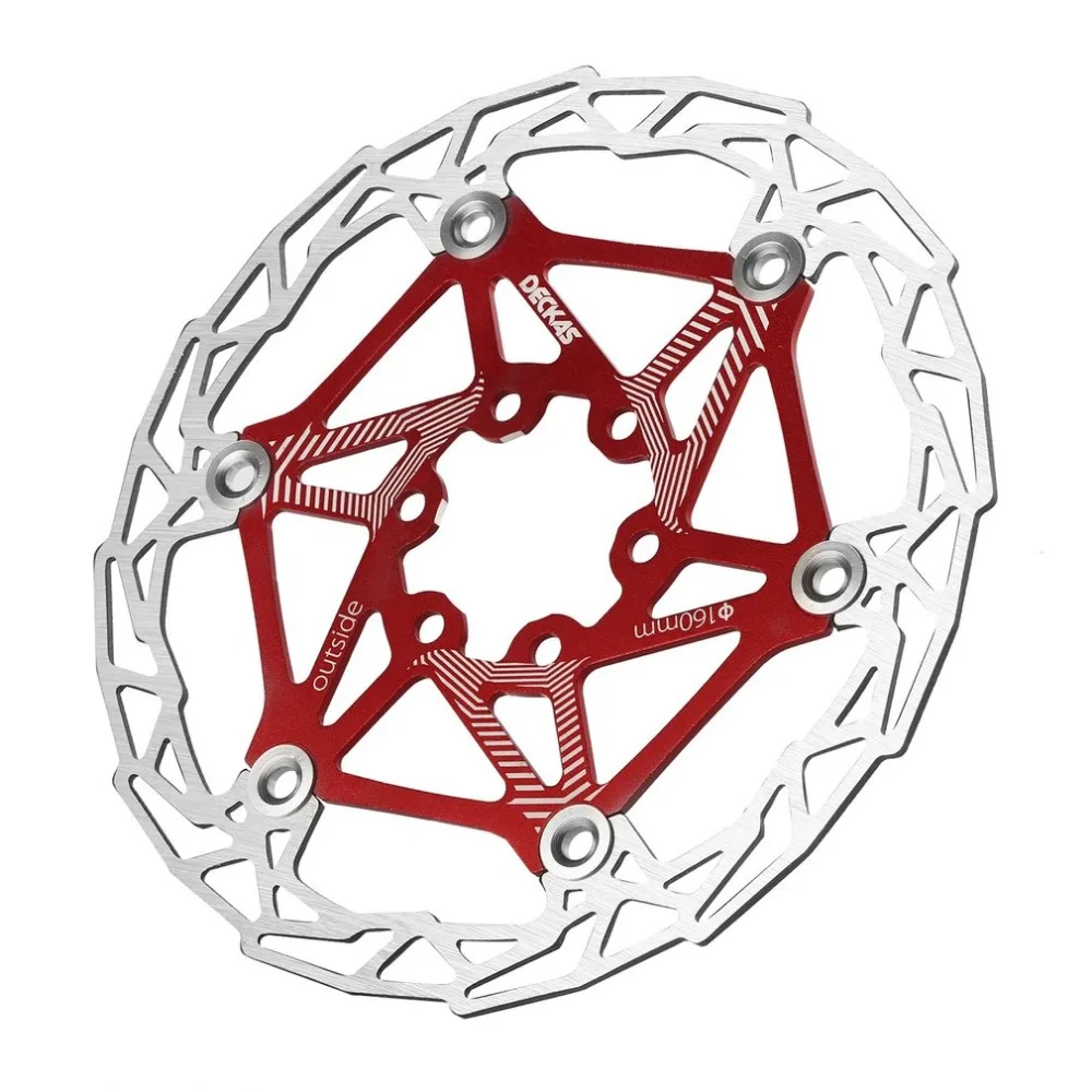 DECKAS ультра-светильник MTB горный велосипед тормозной диск поплавок плавающие колодки 160 мм 6 Болт роторы запчасти велосипедные аксессуары Новинка