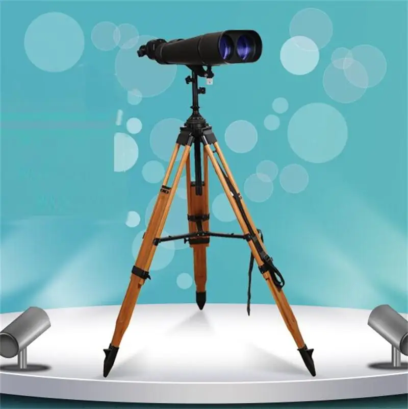 

25/40*100 waterproof long range giant telescope viewing binoculars 100 with wood tripod Large Astronomy Binocular DH120