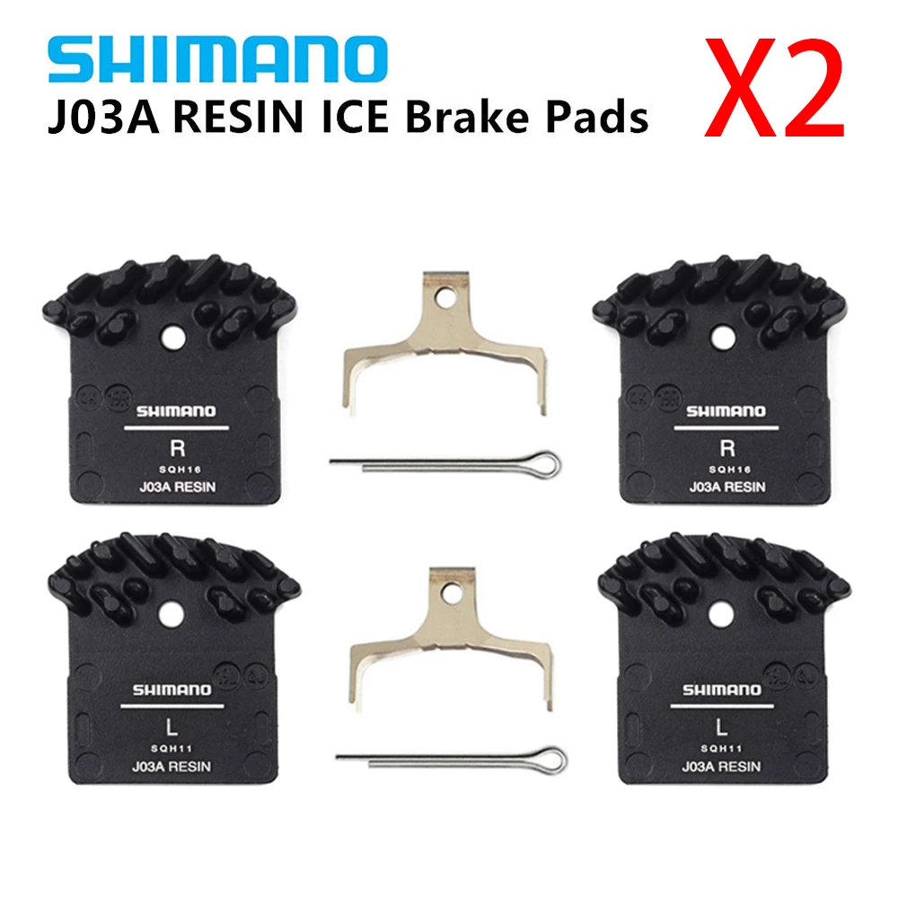 2Pair For Shimano J02A Resin Cooling Fin Ice Tech Disc Brake Pads MTB XT XTR SLX 2Pair For Shimano J02A Resin Cooling Fin Ice Tech Disc Brake Pads MTB XT XTR SLX