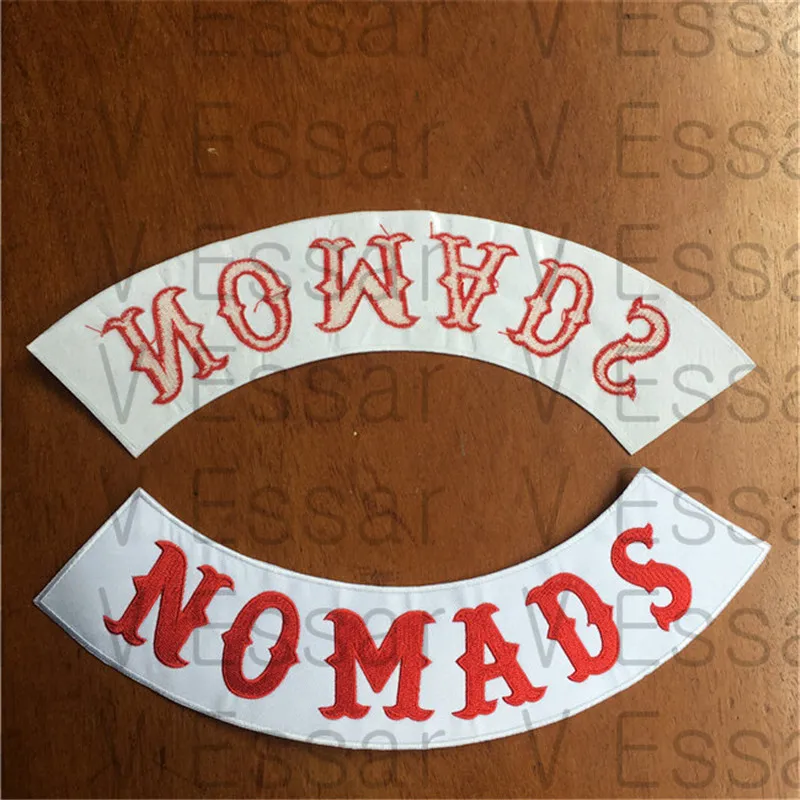 Тканевые нашивки NOMADS с вышивкой нижней части для куртки 30x7 см|embroidery patch|cloth patchpatches