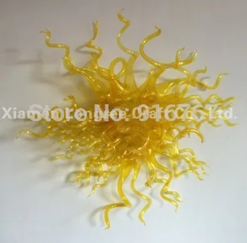 

Free Air Shipping Cute Dining Room Yellow Colored Murano Glass Led Wall Light