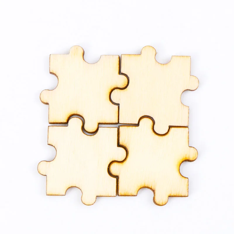 

Game Puzzle Pattern Wooden Scrapbooking Collection Craft For Handmade Accessory Slices Decoration Home DIY 30mm 20pcs MZ144-FD