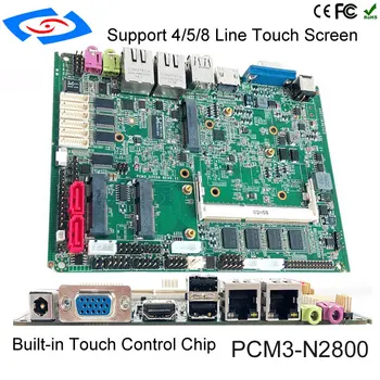 شراء2018 عالية الجودة و سعر المصنع N2800 CPU المدمجة بدون مروحة الصناعية اللوحة مع 2 Lan ميناء 2 USB2.0 2RJ45 6 كوم