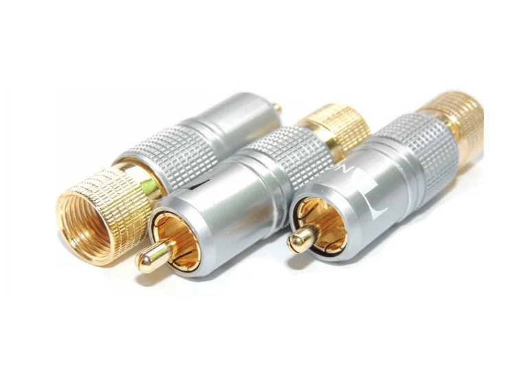 

Gold Plated NAKAMICHI RCA Plug Locking Non solder plug connector