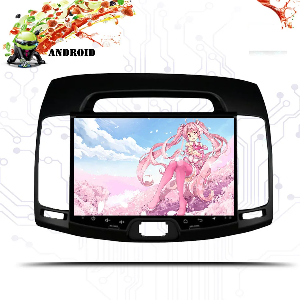 Excellent 9" 8 Core Android 9.0 CAR gps Navigation Radio For Hyundai Elantra Avante 2007 2008 2009 102011 Car DVD Player 0