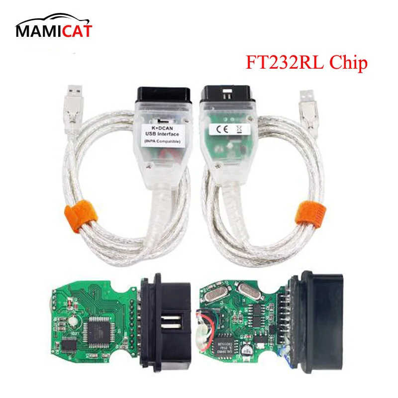 

2017 For BMW INPA K+DCAN New Switch FTDI FT232RQ / FT232RL Chip OBD OBD2 Diagnostic Tool Code Scan Free Shipping