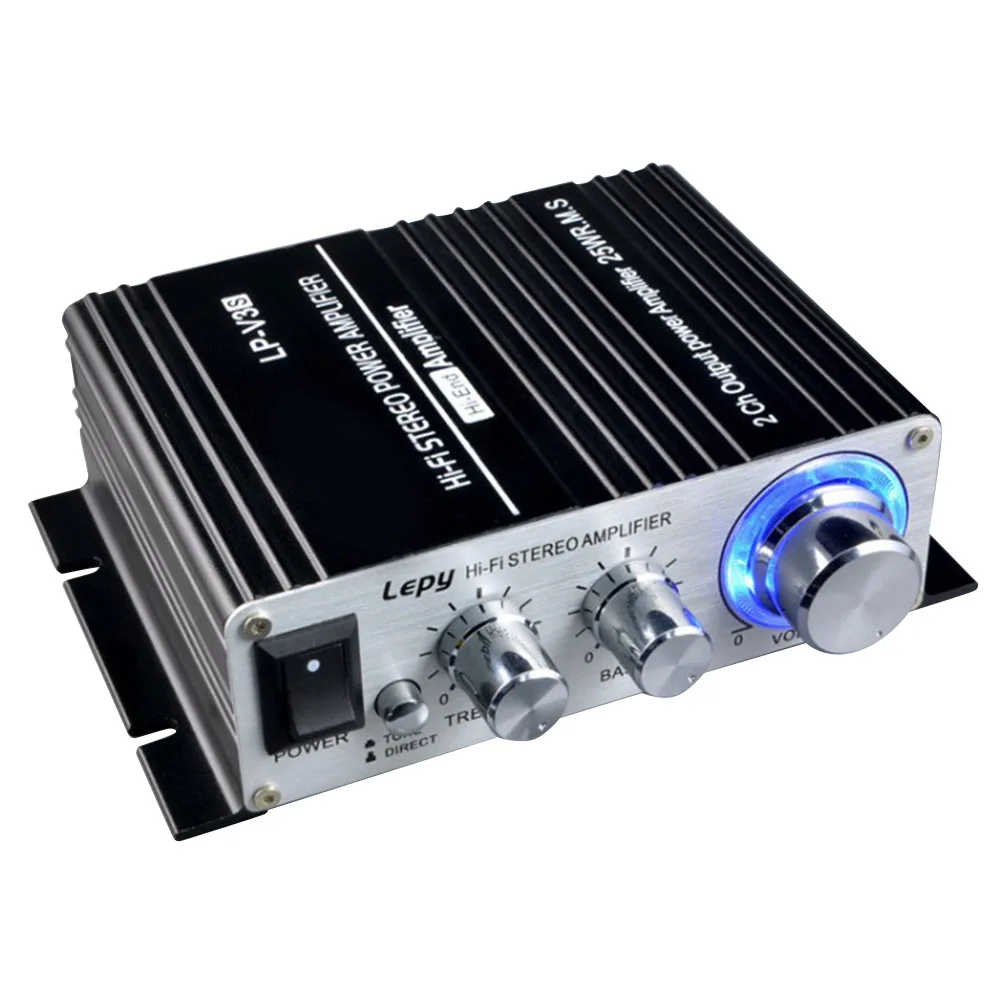 

50W 12V Digital Mini Hi-Fi Stereo Power Car Amplifier MP3 Car Audio Speaker with 3.5mm Audio Input 3.5mm MP3 socket
