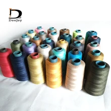 203 утолщенная швейная нить, полиэфирная швейная пряжа, в основном для джинсов, 24 цвета на выбор, 5 рулонов/партия, цвет, 1000 ярдов в рулоне