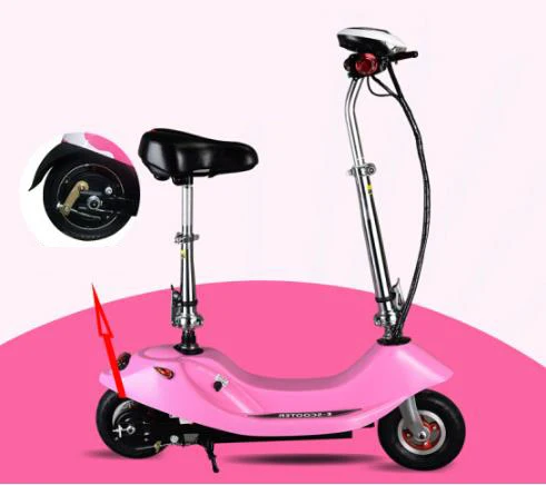 261022/электрический скутер/мини электрический автомобиль/портативный маленький автомобиль с батареей/складной электрический велосипед/педаль из нержавеющей стали - Цвет: Brushless motor