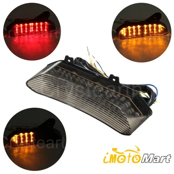 

Rear Taillight Tail Brake Turn Signals Blinker Indicator Integrated LED Light Smoke Lens For 2002 2003 Yamaha YZF R1 YZFR1