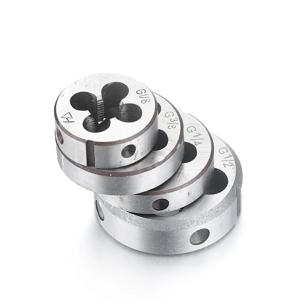 1PCS Mini round HSS Pipe Threading Die Threading Tool from G1/2 G1/4 G1