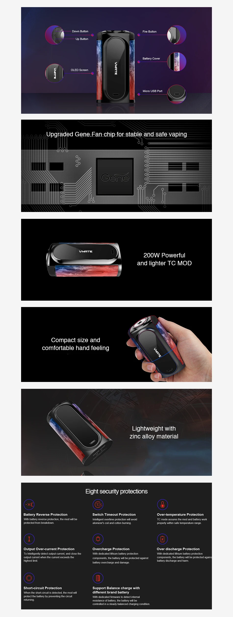 VOOPOO Vmate 200W TC Box MOD