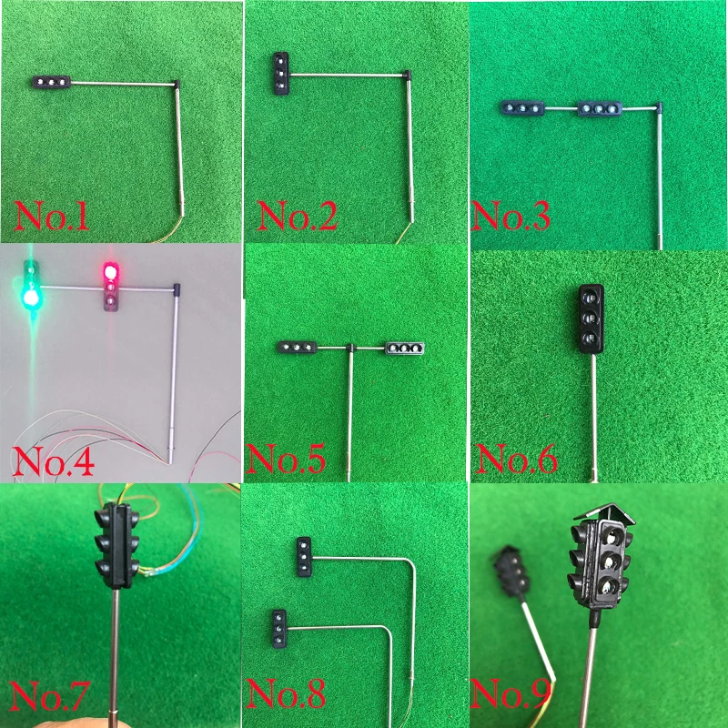10 шт.-5 шт. HO Масштаб светофоры Технология производство изобретение сигналы светофоры DIY науки модель игрушки