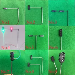 10 шт.-5 шт. HO Масштаб светофоры Технология производство изобретение сигналы светофоры DIY науки модель игрушки