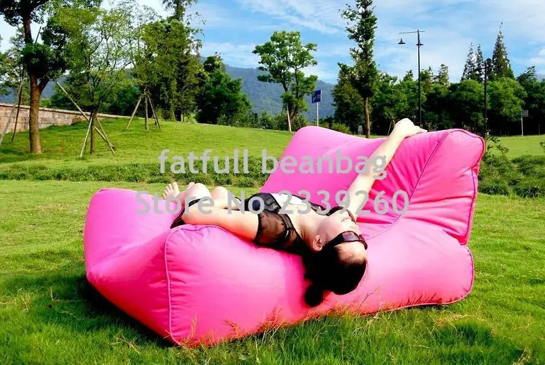 Чехол только без наполнителя-Land Релакс крутой трансформирующийся поплавок кровать открытый бассейн фасоли сумки, мебель для сидений, очень большой для 2 человек - Цвет: pink