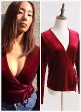 Autumn 2016 Roupas Femininas Túnica Boho Chicv-neck Sexy Bodycon Vestidos de Manga Longa preta de Veludo jaqueta poleras de nu mujer