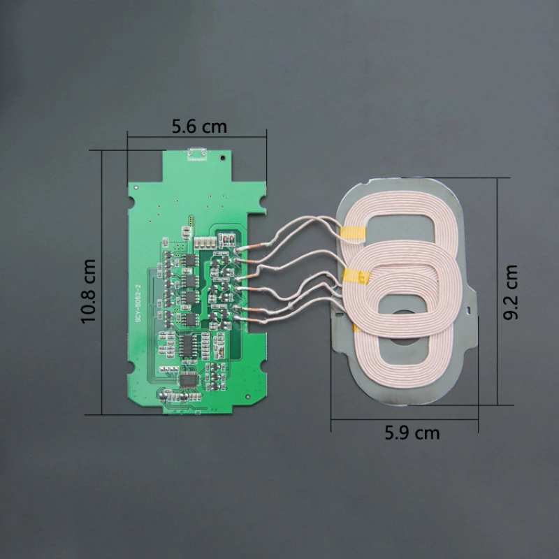 Высокое качество DIY 3 катушки Qi Беспроводное зарядное устройство PCBA печатная плата 5 В/2A Qi Беспроводная зарядка стандартные аксессуары