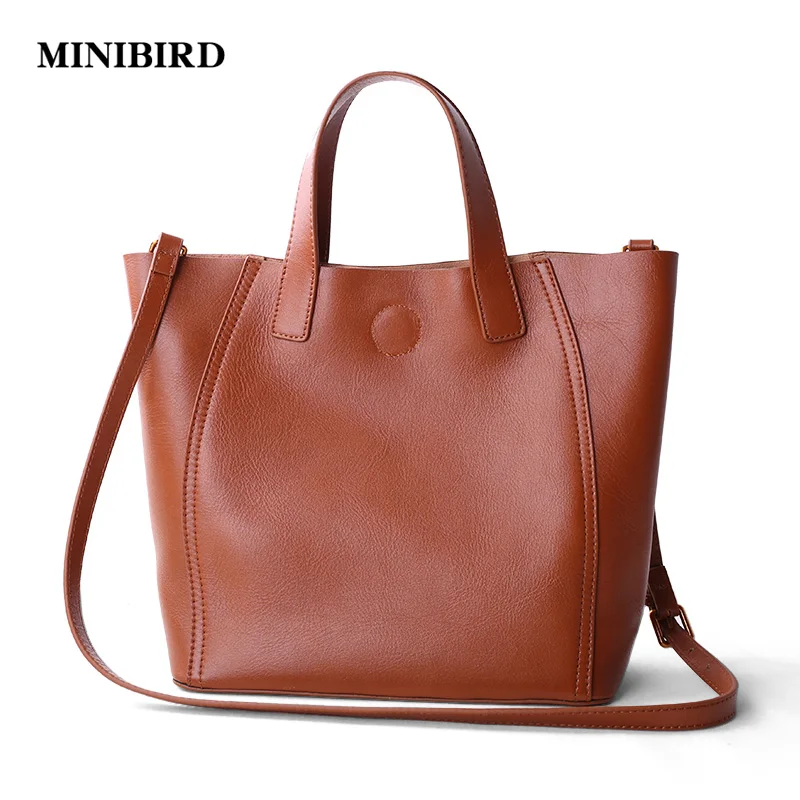 2017 New Women Casual Totes Lady Fashion Handbag Deluxe Genuine Leather Cowhide Crossbody Shoulder Bags Brown Black Shopping Bag 2017 New Women Casual Totes Lady Fashion Handbag Deluxe Genuine Leather Cowhide Crossbody Shoulder Bags Brown Black Shopping Bag