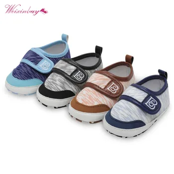 

Fashion Baby Shoes Kid Boy Girl Moccasins First Walkers Anti-slip Soft Sole Canvas Toddler Shoes Crib Sneakers
