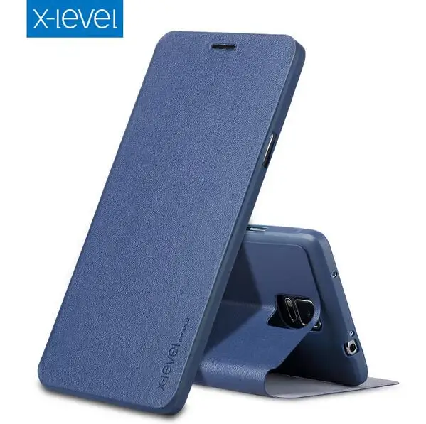 X-Level Роскошный деловой чехол из искусственной кожи для samsung Galaxy Note 4 Ультра тонкий