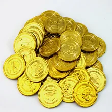 100 шт. Пиратская монета для игр детская пластиковая игрушка игра с монетами монета фишки модная детская игрушка-калькулятор детские игрушки