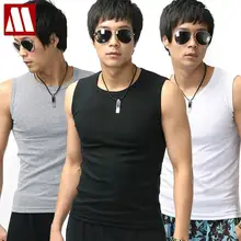 Летняя мужская мода без рукавов жилет мужской tide хлопок корейский Тонкий жилет Повседневная майка Топы Азия S M L XL XXL C171