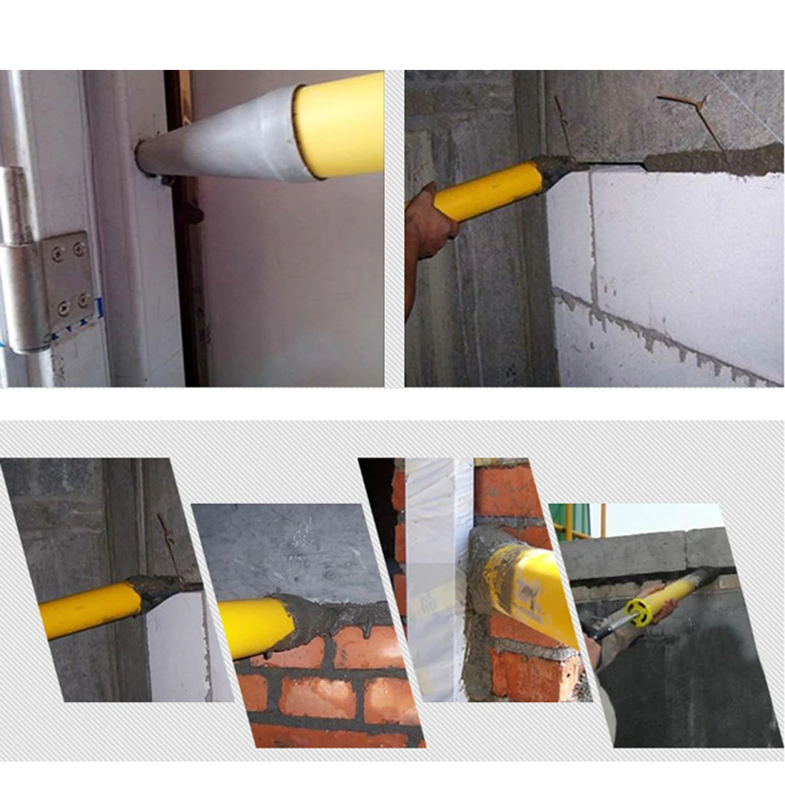 

Caulking Gun Mayitr Pointing Brick Grouting Mortar Sprayer Applicator Tool for Cement lime Wall Window Filling tool P0
