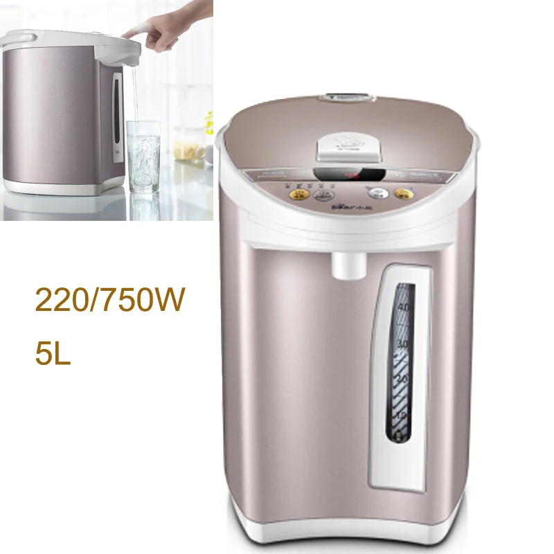 

15%JA174,5L Electric Kettle Stainless Steel Liner Temperature Adjustable Safe Portable Insulation Thermos Kettles 220/750W