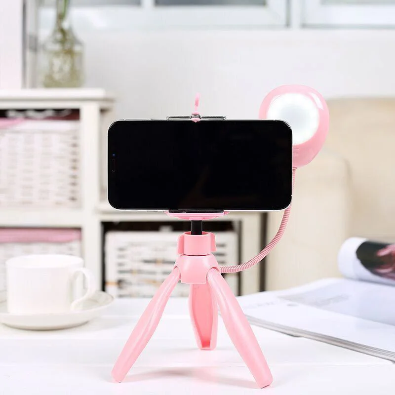 

Adjustable Light Beauty 3 Levels Fill Lighting Flexible Sponge Octopus Mini Tripod with For IPhone Mini Camera Tripod Phone
