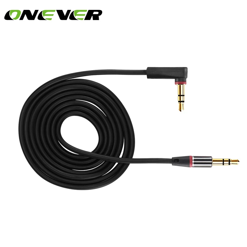 

Onever Car Aux Audio Cable 3.5mm Jack Male to Male HIFI Universal Stereo Audio Cable with 90 Degree Angle