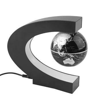 

2018 C-shape Magnetic Levitation Globe LED World Map Floating Globe Creative Practical Crafts Gift Fashion Home Decoration