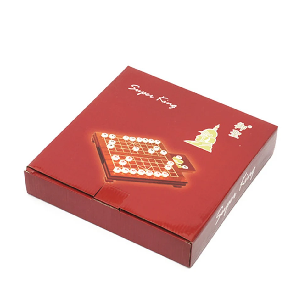 Details about  / Wooden Box Acrylic Pieces Chinese Chess Xiang Qi Drawer Puzzle Kids Gifts Games