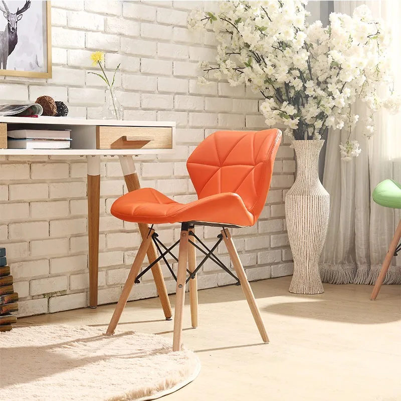 29%, 1 шт., современный минималистичный обеденный стул, домашний ресторанный стул, компьютерный стул, твердая древесина, Скандинавская гостиная, стул для макияжа - Цвет: Style 3
