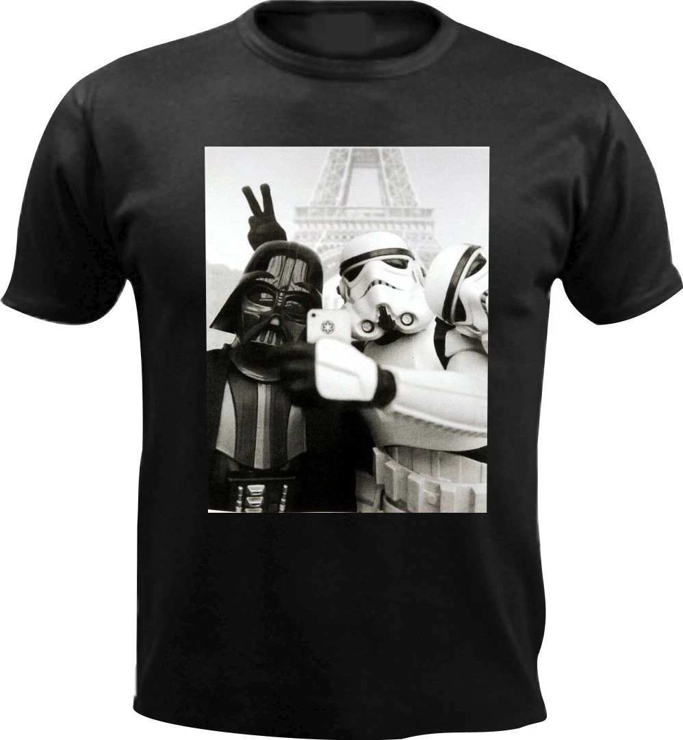 darth vader stormtrooper selfie t shirt