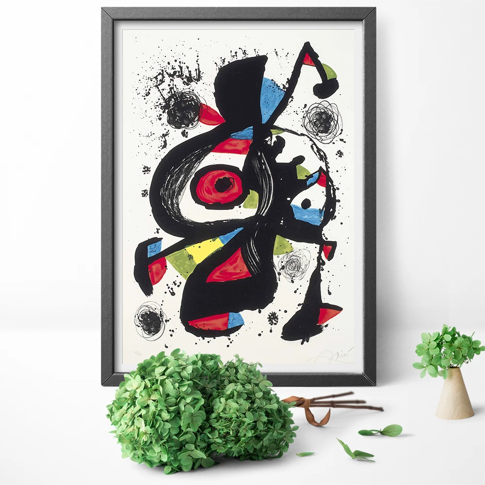 

Joan Miro Famous Paintings Abstract Wall Art Canvas Painting Poster Canvas Print For Living Room Home Decor No Frame