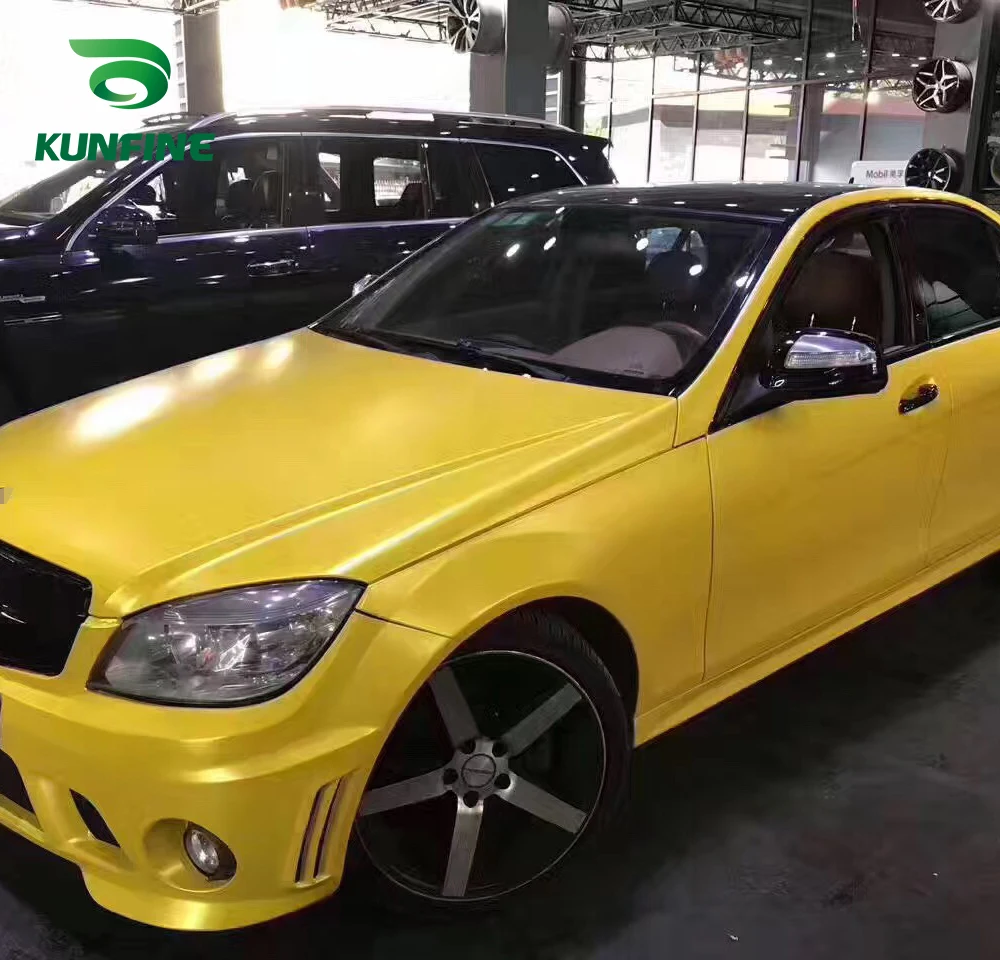 Car Vinyl film Body Sticker Car sticker Electro-optic yellow (3)